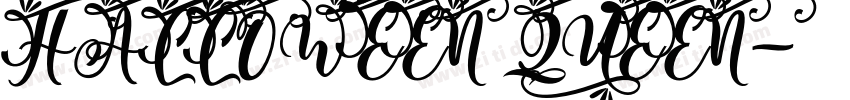 HALLOWEEN QUEEN字体转换